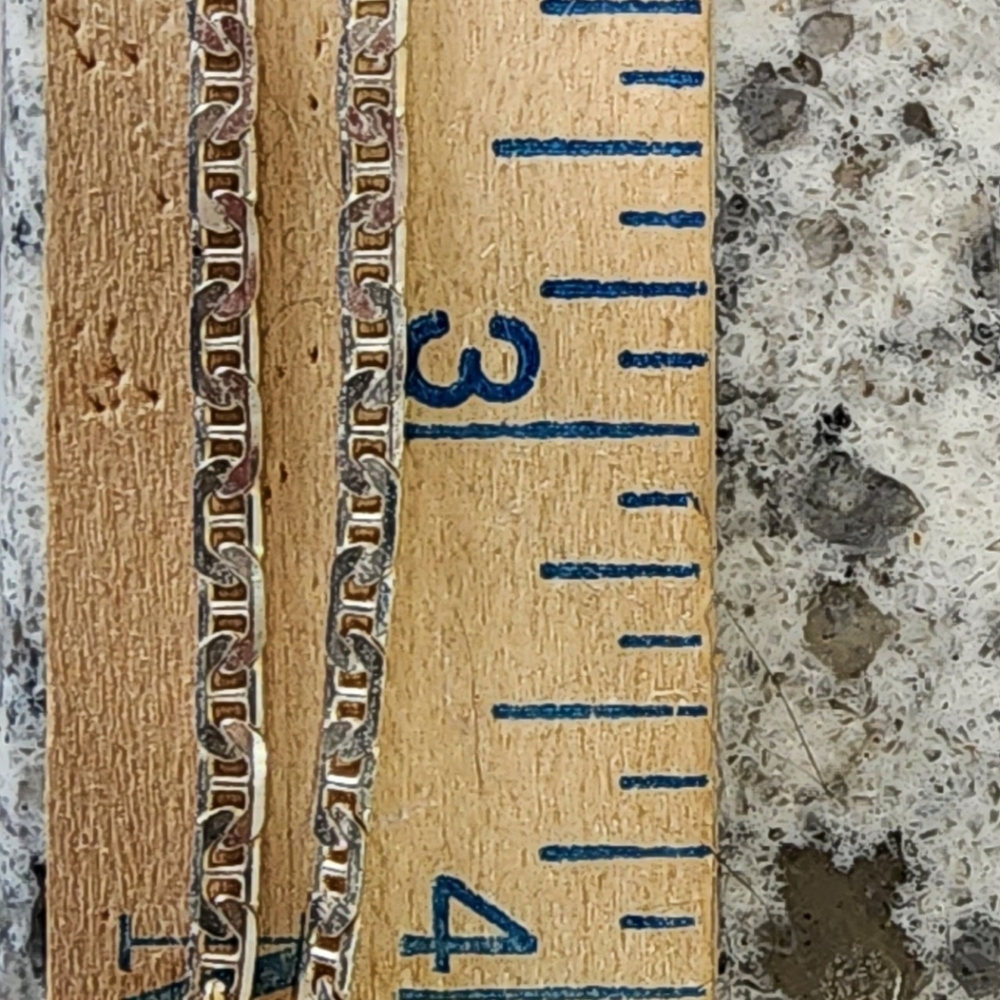 925 sterling diamond cut bracelet with removable 925 solid cross - Picture 8 of 8
